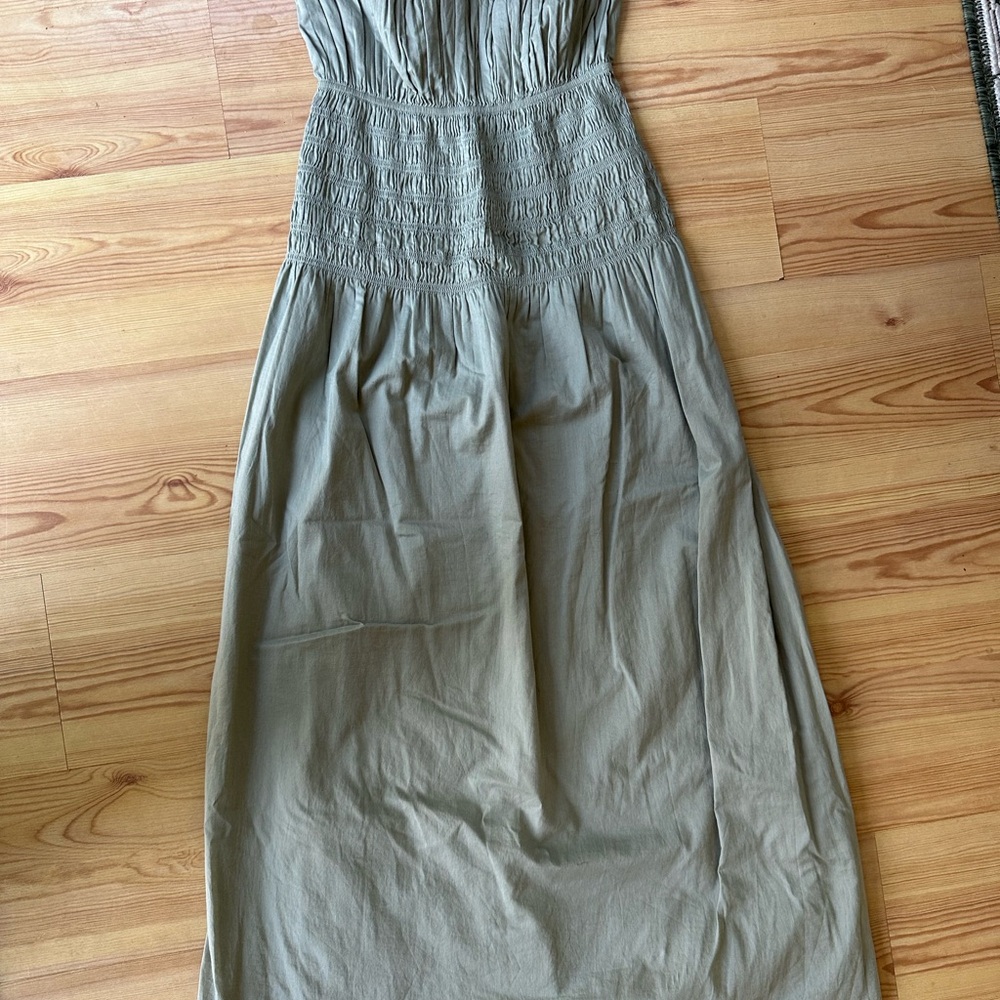 Abercrombie & Fitch Strapless Khaki Dress